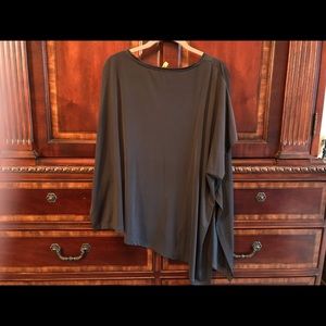 ZARA dark grey bat wing top Xl